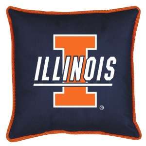  Illinois Fightin Ilini Sidelines Toss Pillow