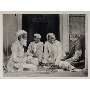  1928 Indian Men Businessmen Turban Chittorgarh India 