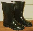 Boys rain boots/ NEW Black rubber rain boots Sz 13,1,2,3,4