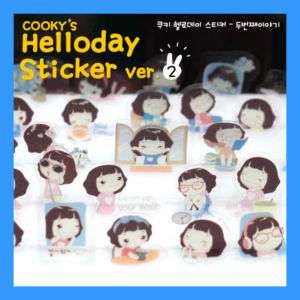 Cookys helloday Diary Deco Sticker Ver.2  