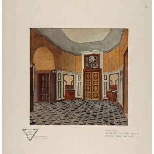1905 Print M. Schleinitz Architectural Interior Design   Original 
