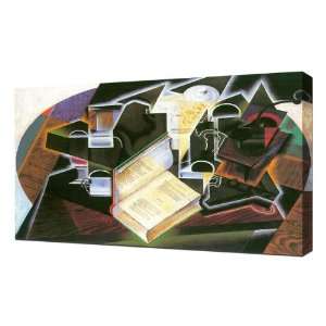  Book, pipe and glasses by Juan Gris   Framed Canvas Art 