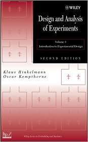 Design and Analysis of Experiments, Introduction to Experimental 