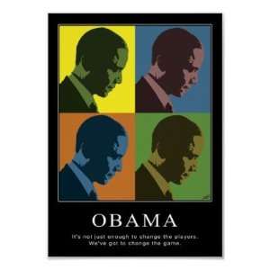  Color Blind Obama Poster