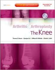 Arthritis and Arthroplasty The Knee Expert Consult   Online, Print 