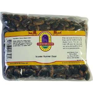 Scarlet Runner Bean, Bulk, 16 oz  Grocery & Gourmet Food