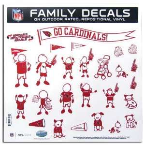  BSS   Arizona Cardinals NFL Family Car Decal Set (Large 
