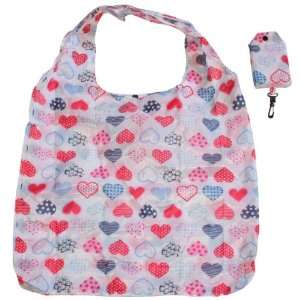  Trendy Sturdy Foldable Shopping Tote Bag   Hearts Kitchen 