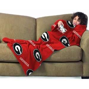  Georgia Bulldogs Youth Comfy Throw Blanket with Sleeves 