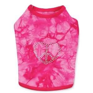   /Polyester Peace of My Heart Dog Tank Top, Large, Pink