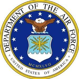  Seal of the US Air Force Round Sticker 
