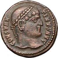 Constantine I the Great 324AD Ancient Genuine Authentic Roman Coin 