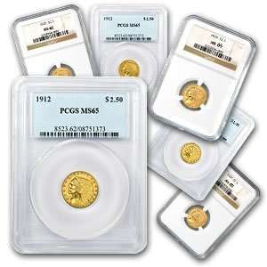  $2.50 Indian Gold Coins (MS 65)   (NGC or PCGS 