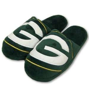  GREEN BAY PACKERS OFFICIAL LOGO PLUSH SLIPPERS SZ L 