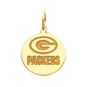    14K Gold NFL Green Bay Packers G Logo Charm