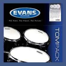 Evans G1 CLEAR Drum Head Pack 10 12 14 FUSION Resonant  
