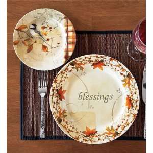  Autumn Dessert Plates, Set of 4: Kitchen & Dining