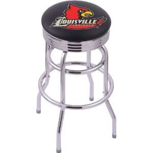 com University of Louisville Steel Stool with 2.5 Ribbed Ring Logo 