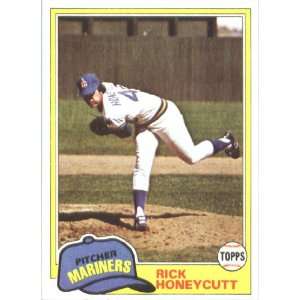  1981 Topps # 33 Rick Honeycutt Seattle Mariners Baseball 