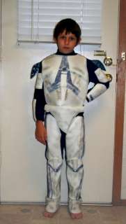 Kids Star Wars Clone Trooper Armor/Uniform Costume Halloween sz M 8 10 