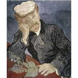  Portrait of Doctor Gachet by Vincent Van Gogh 13.25X16.00 