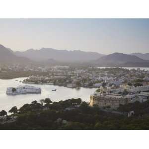  View of City Palace and Lake Palace Hotel, Udaipur 
