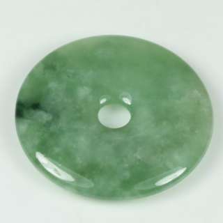 Peaceful Round Donut 100% Natural Untreated Grade A Jade Jadeite Green 
