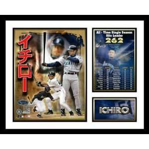  Ichiro Suzuki Framed Photo Seattle Mariners 262nd Hit 