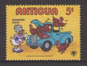 Antigua 1980 5c. Walt Disney Grandma Duck and truck  