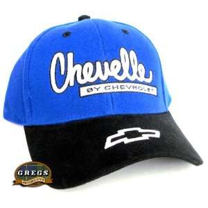 Chevy Chevelle Bowtie Hat Cap Blue/Black Apparel Clothing