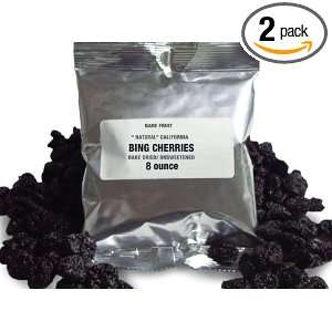Bare Fruit Dried Sweet Bing Cherries, 8 Ounce (Pack of 2)  