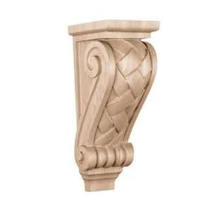   22H, Extra Large Basket Weave Corbel, Red Oak