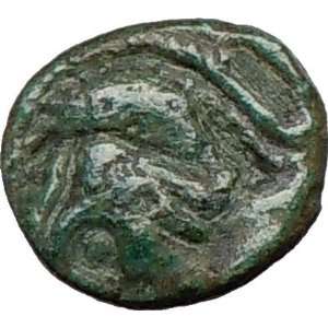  AMPHIPOLIS 187BC Authentic Ancient Greek Coin ATHENA BULL 