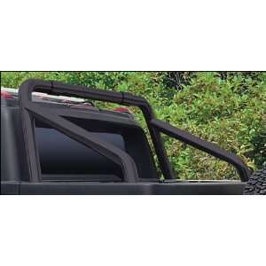 RealWheels Black Powder Coated Slant Roll Bar w/o Inserts   Stainless 