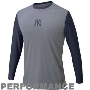  Nike New York Yankees Charcoal Nike Pro Performance Long 