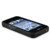 Bumper Rubber Cover Case+Privacy LCD for iPhone 4th 4 G  