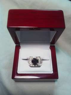 Mens 2.62 Carat Black Diamond Ring Appraised $1800.00  