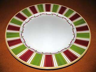 Doulton and Company Winter Festival 12 Dinner Plate Stripes Lightly 