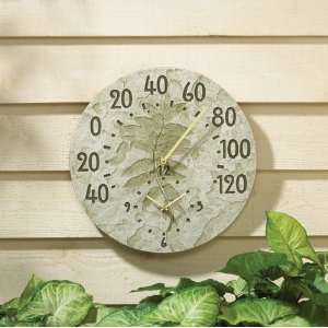  Fossil Sumac Thermometer Clock   Round Clock Thermometer 