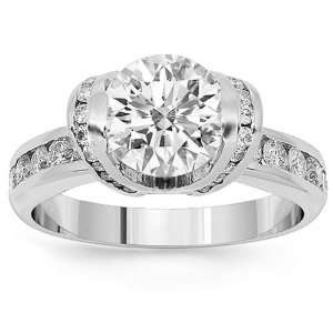   Platinum Diamond Engagement Ring 2.88 Ctw: Avianne & Co: Jewelry
