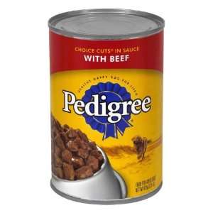  22 Oz Beef Pedigree Choice Cut In Sauce Dog Sold in packs 