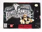 MIGHTY MORPHIN POWER RANGERS SUPER NINTENDO MANUAL**
