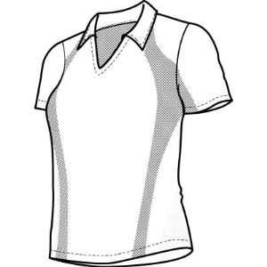  Nike Golf Womens Dri Fit Body Mapping Short Sleeve Polo 