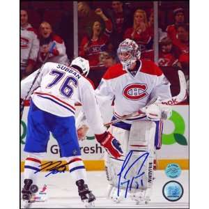  PK SUBBAN & CAREY PRIce Montreal Canadiens DUAL SIGNED 