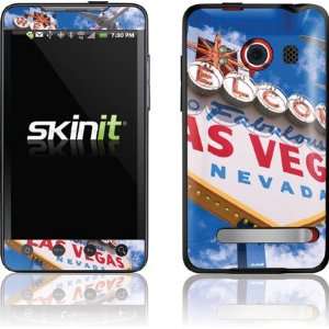   Vegas Airplane Flying over Welcome Sign Vinyl Skin for HTC EVO 4G