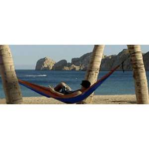  Navy And Red Two Person Double Parachute Hammock Patio 