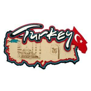   Country Maps Collection   Die Cuts   Map of Turkey: Arts, Crafts