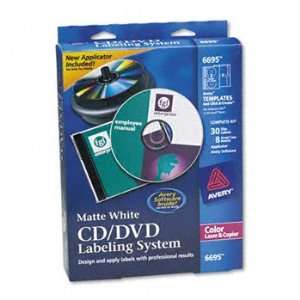  Avery® CD/DVD Design Kits LABEL,LSR CD KT 30/8,WHT (Pack 