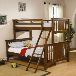  Twin Over Full Bunk Bed with Ladder by Coaster