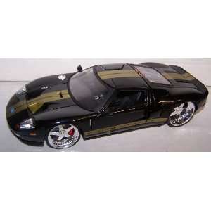   Jada Toys 1/24 Scale Dub City 2005 Ford Gt in Color Black: Toys